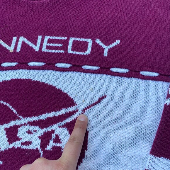 Vintage NASA Kennedy Space Center Knit Sweater Men's Size XL Cotton Blend - Picture 6 of 11